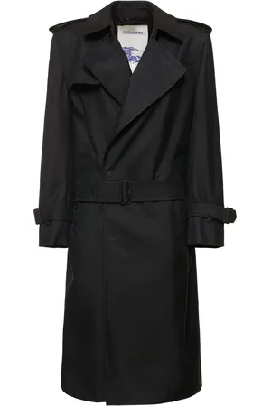 Burberry Belted Double Breast Gabardine Trench