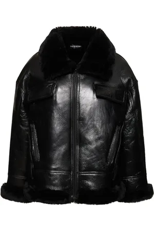 DAVID KOMA Shearling Leather Jacket