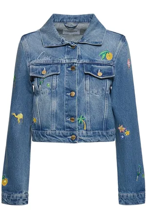 Casablanca Embroidered Denim Jacket