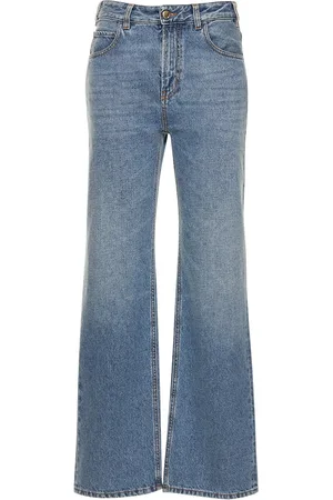 Chloé Cotton & Hemp Denim Straight Jeans