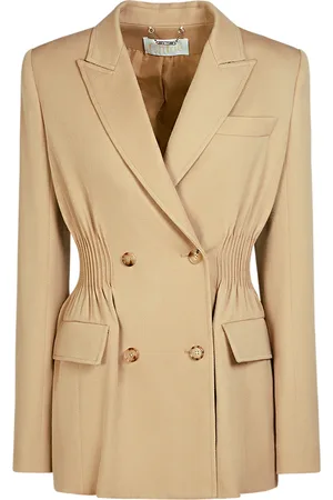 Chloé Wool Gabardine Double Breasted Jacket