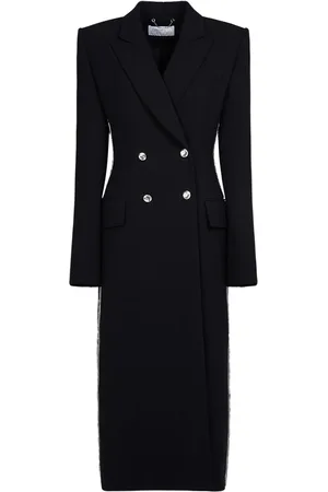 Chloé Embellished Wool Crepe Long Coat