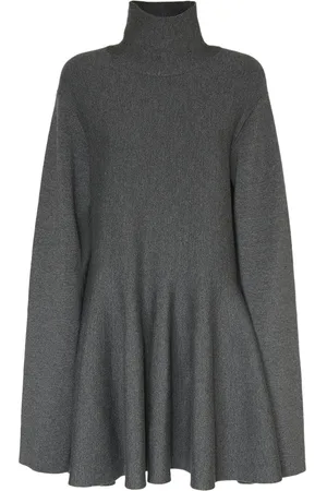 Khaite Clarice Knitted Wool Mini Dress