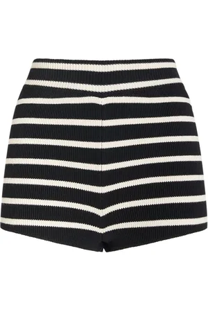 Ami Ami Striped Sailor Cotton Mini Shorts
