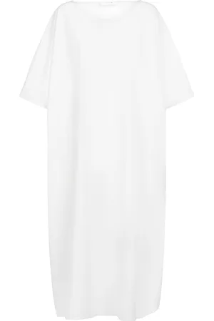 The Row Isora Cotton & Silk Midi Dress