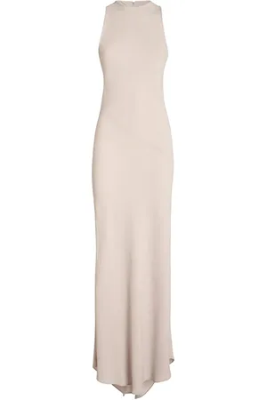 Ami Viscose Blend Sleeveless Long Dress