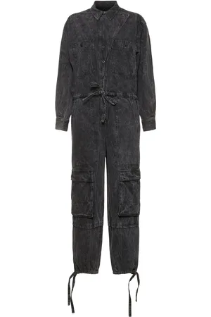 Marant Etoile Idany Long Sleeve Cotton Jumpsuit