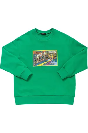 Nº21 Printed Cotton Crewneck Sweatshirt