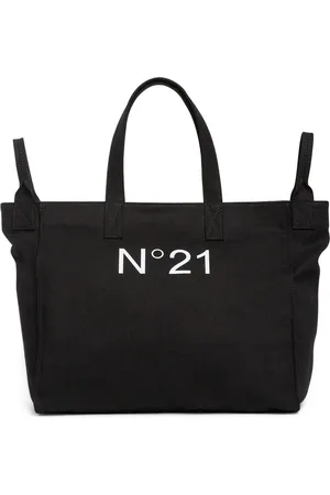 Nº21 Logo Print Nylon Top Handle Bag