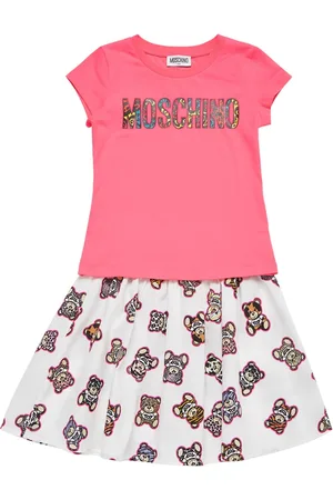 Moschino Cotton Jersey Cropped T-shirt & Skirt