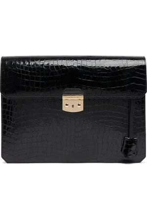 Dsquared2 Big City Nights Croc Embossed Clutch