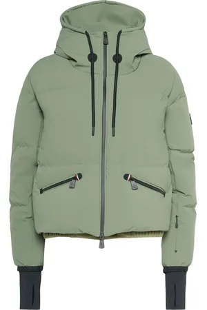 Moncler Allesaz Nylon Blend Down Bomber Jacket
