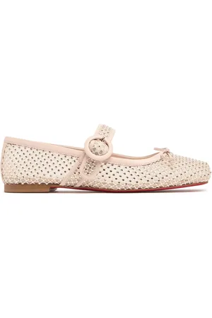 Christian Louboutin 10mm Mamastrapitina Mesh Flats