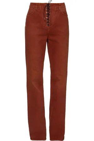 Paco rabanne High Waist Cotton Denim Flared Jeans