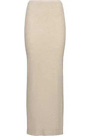 ÉTERNE Emma Viscose Blend Jersey Long Skirt