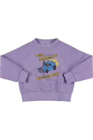 The Animals Observatory Animal Shark Cotton Blend Sweatshirt