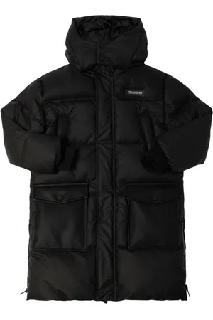 Karl Lagerfeld Hooded Nylon Puffer Parka