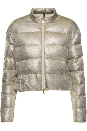 Moncler Paillys Metallic Tech Down Jacket