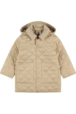 Burberry Quilted Poly Hooded Down Jacket