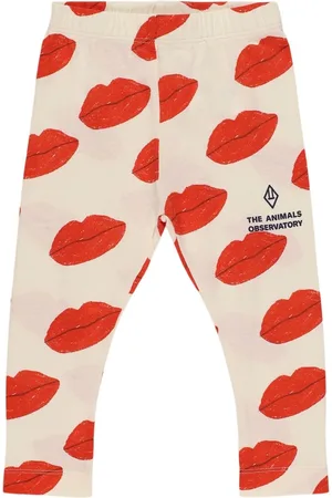 The Animals Observatory Printed Cotton Jersey Leggings