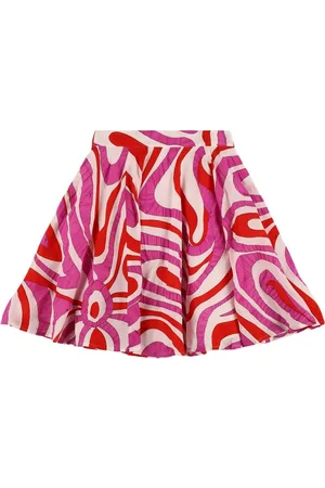Puccini Printed Seersucker Muslin Skirt
