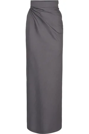 Max Mara Navona Wrap Waist Long Skirt