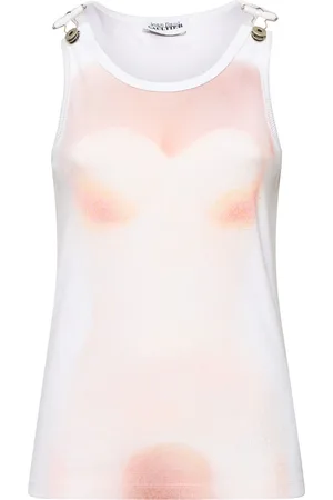 Jean Paul Gaultier Le Classique Printed Rib Cotton Tank Top