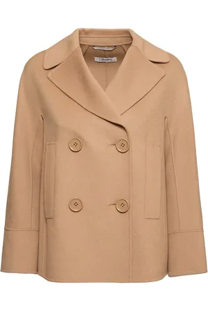Max Mara Cardy Wool Double Breasted Short Coat