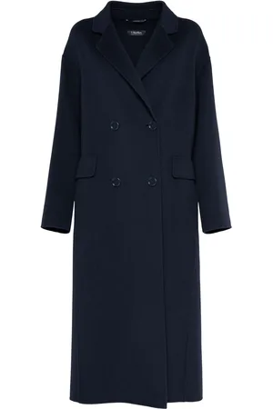 Max Mara Favola Wool Double Breasted Long Coat