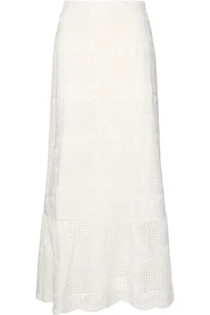Giambattista Valli Cotton Blend Voile Midi Skirt