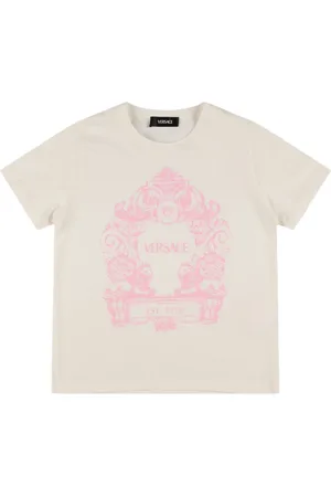 VERSACE Printed Cotton Jersey T-shirt