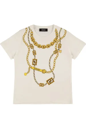VERSACE Printed Cotton Jersey T-shirt