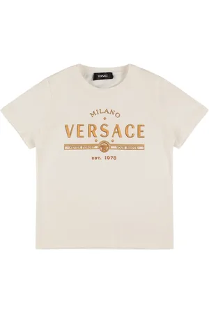 VERSACE Printed Cotton Jersey T-shirt