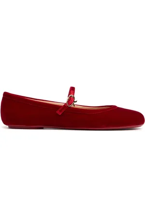 Gianvito Rossi 5mm Carla Velvet Ballerinas