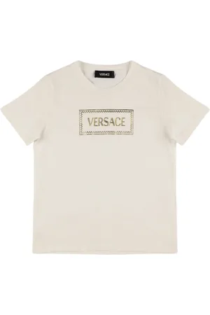 VERSACE Printed Cotton Jersey T-shirt