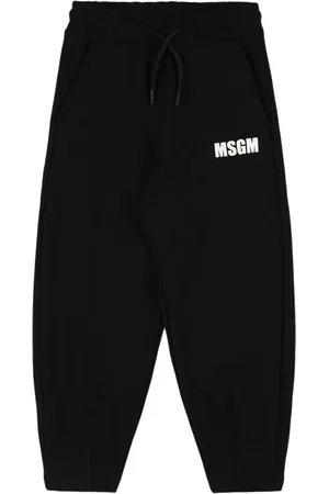 Msgm Logo Cotton Sweatpants