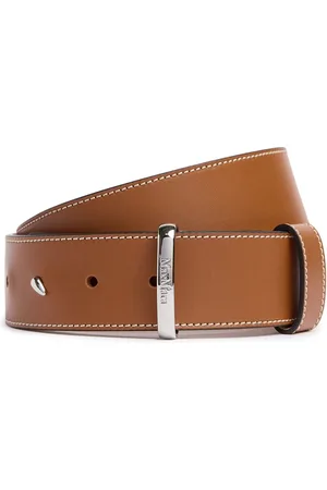 Max Mara 4cm Loop Leather Belt