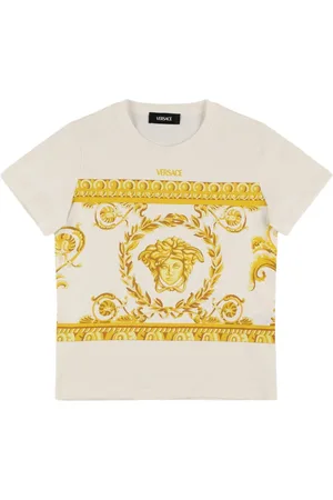 VERSACE Printed Cotton Jersey T-shirt