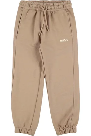 Msgm Logo Cotton Sweatpants
