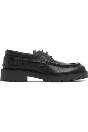Burberry Raft Boat Leather Loafers