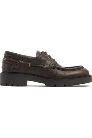 Burberry Raft Boat Leather Loafers