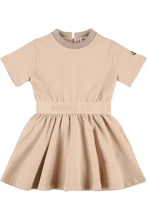 Moncler Logo Trim Cotton Dress