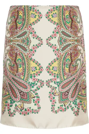 Etro Printed Silk Mini Skirt