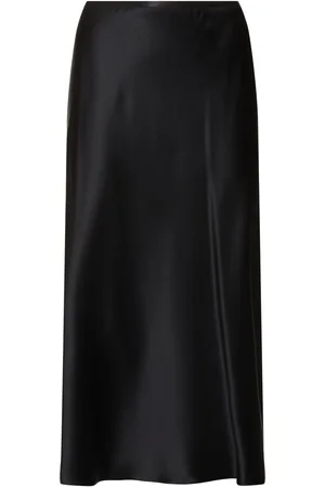 Max Mara Carnet Silk Satin Midi Skirt