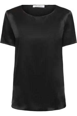 Max Mara Dida Silk Satin Top