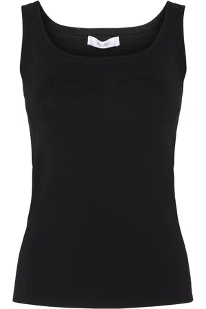 Max Mara Pentola Viscose Blend Crepe Tank Top