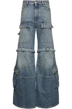 Balenciaga Flared Denim Cargo Jeans