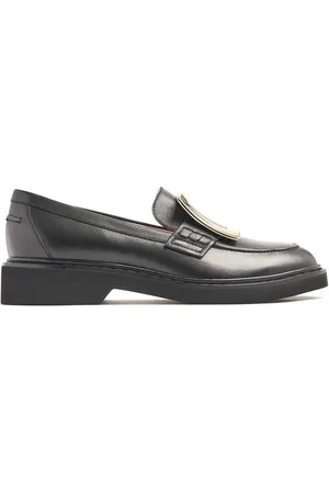 Roger Vivier 25mm Viv Rangers Leather Loafers