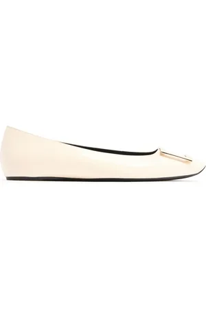 Roger Vivier 5mm Trompette Patent Leather Ballerinas