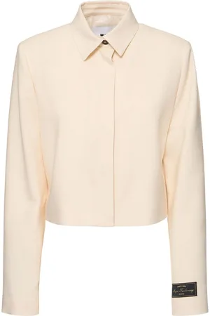 Msgm Gabardine Crop Jacket
